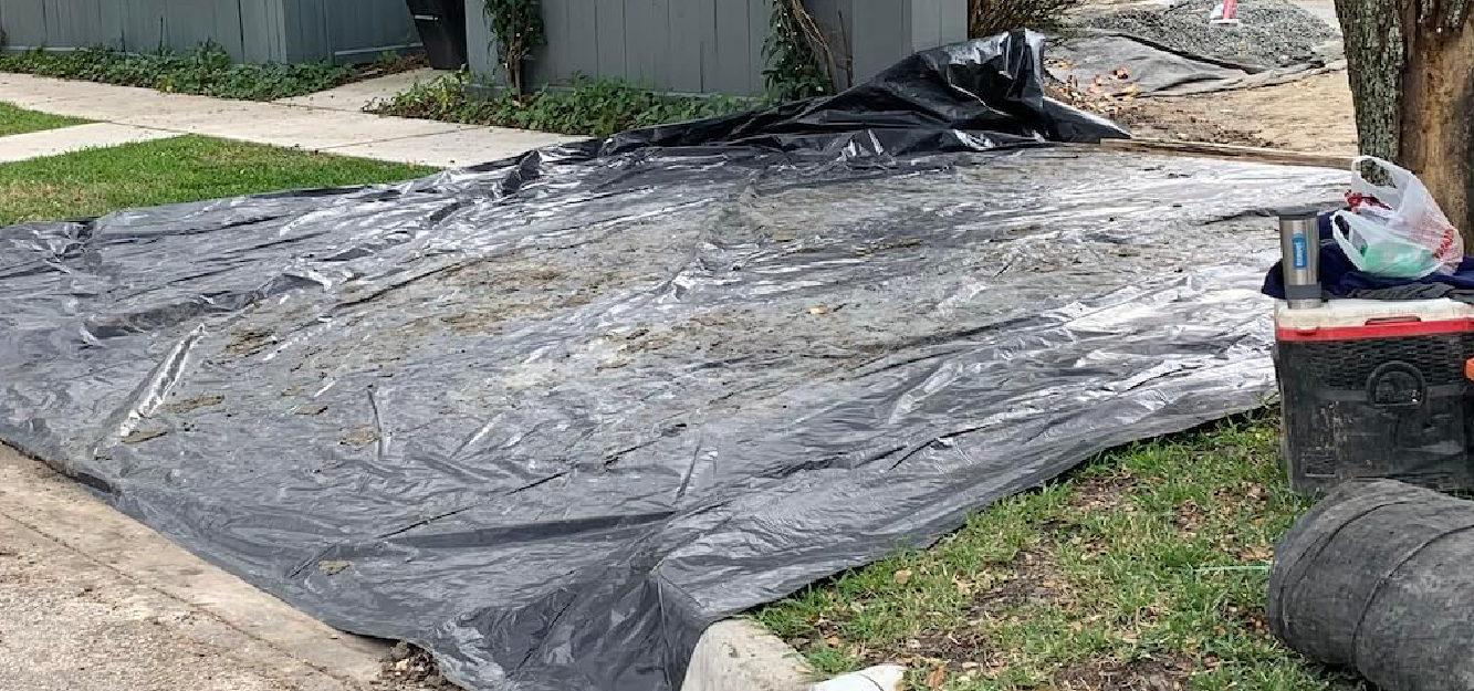 4 Mil Black Poly Sheeting