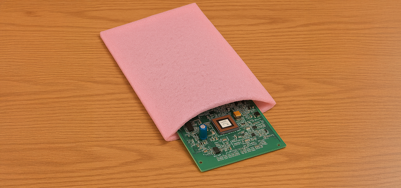 Anti-Static Flush Cut Foam Pouches