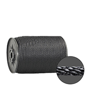Black Braided Nylon Rope