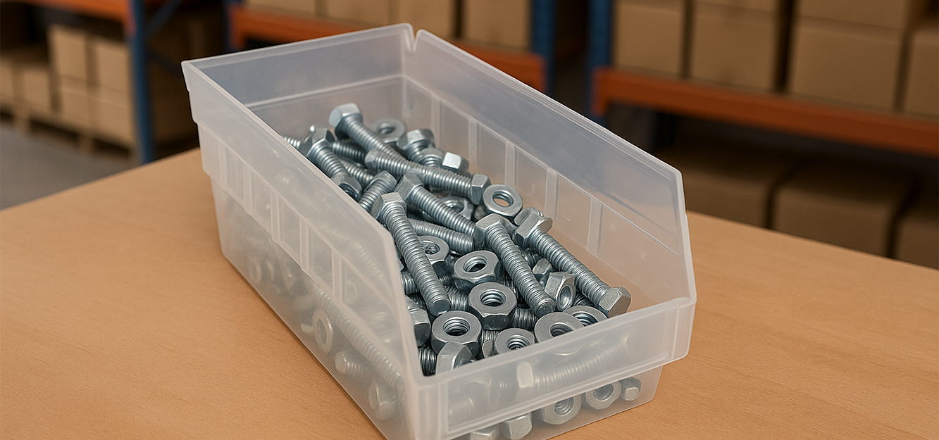Clear Plastic Shelf Bin Boxes