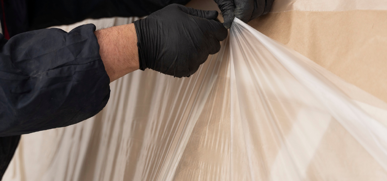 Clear poly sheeting - 2 mil