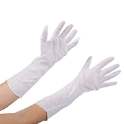 Cotton Inspection Ext. Cuff Gloves 2.5 oz. - Large