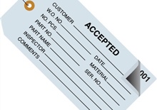 Inspection Tags 2 Part - Numbered 000-499 - Pre-Wired