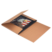 Jumbo white fold over mailers