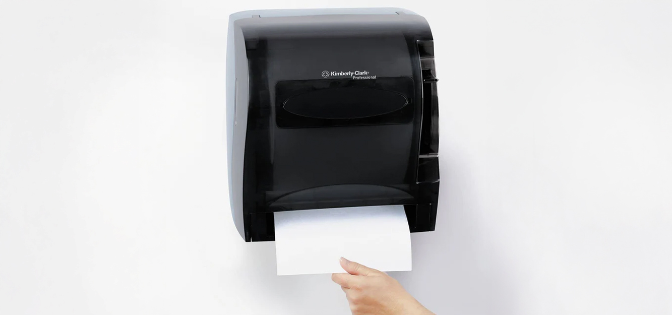 Kimberly-Clark® Lev-R-Matic® Roll Towel Dispenser