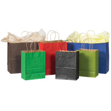 Kraft Tint Shopping Bags 