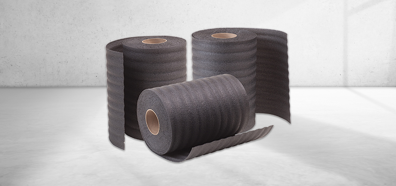 Perforated Recycled Black Foam Rolls