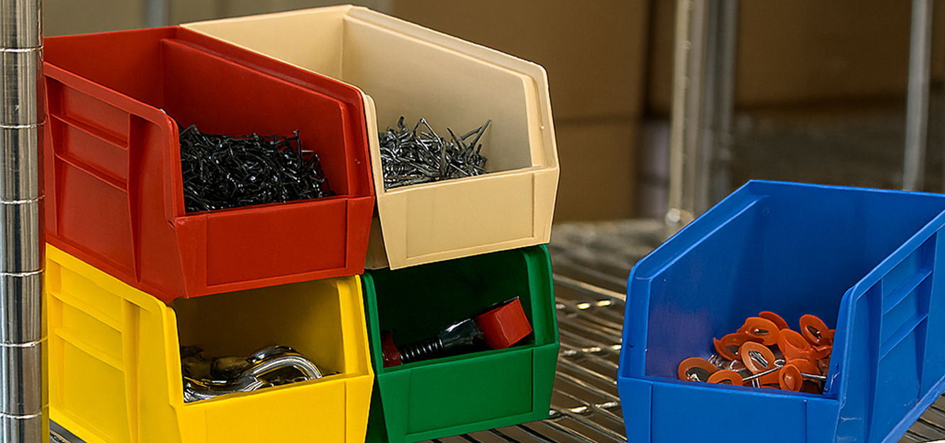 Plastic Stack and Hang Bin Boxes