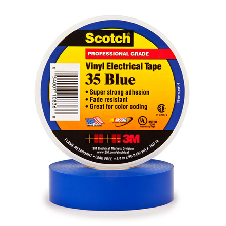 Scotch® Vinyl Color Coding Electrical Tape 35