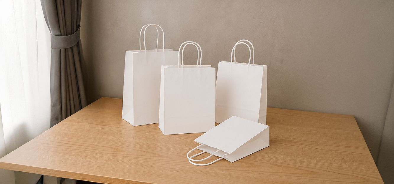 White Paper Shopping Bags
