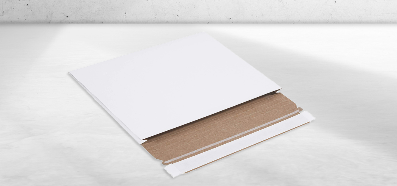 White Stayflats® Gusseted Mailers