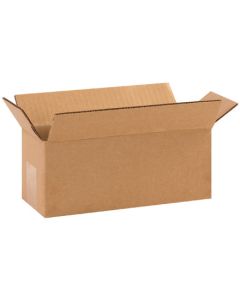 Corrugated Boxes 10 x 4 x 4" - 25 Boxes/Bundle 