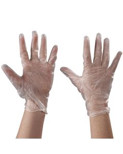 Vinyl Gloves Clear - 5 Mil - Powder Free - Xlarge